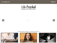 Tablet Screenshot of faceliftsurgeonlosangeles.com